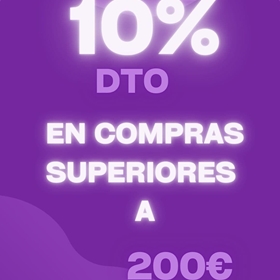 10% de descuento en compras superiores a 200€