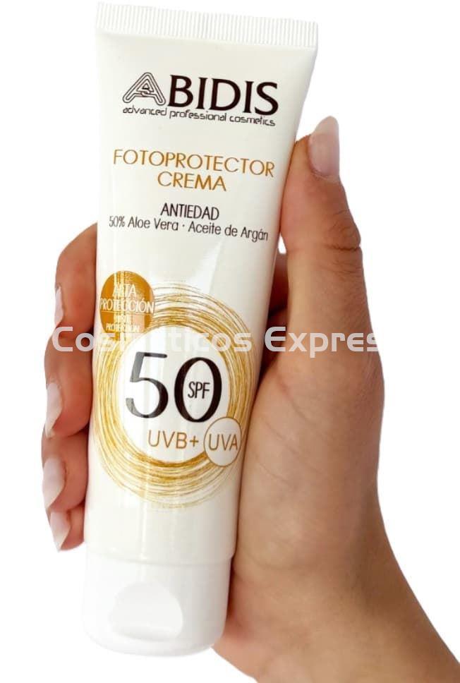 Abidis Crema Fotoprotectora Antiedad SPF 50+ Sun Protect - Imagen 1