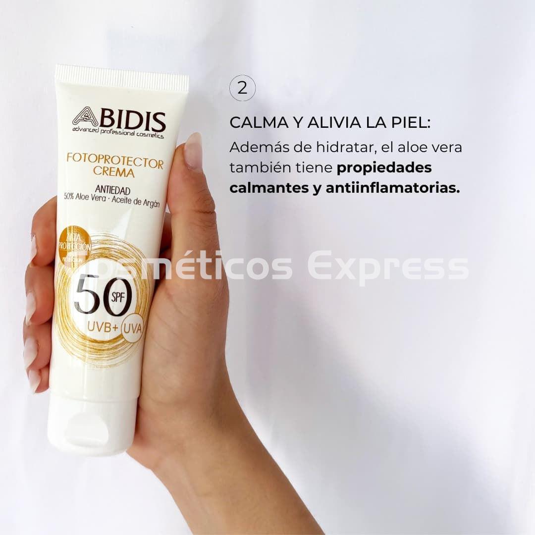 Abidis Crema Fotoprotectora Antiedad SPF 50+ Sun Protect - Imagen 3
