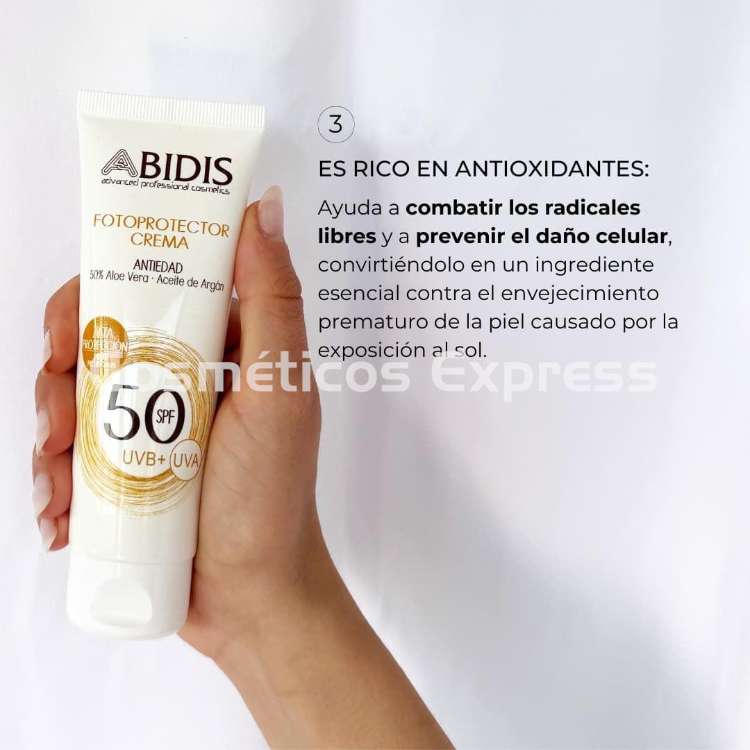 Abidis Crema Fotoprotectora Antiedad SPF 50+ Sun Protect - Imagen 4