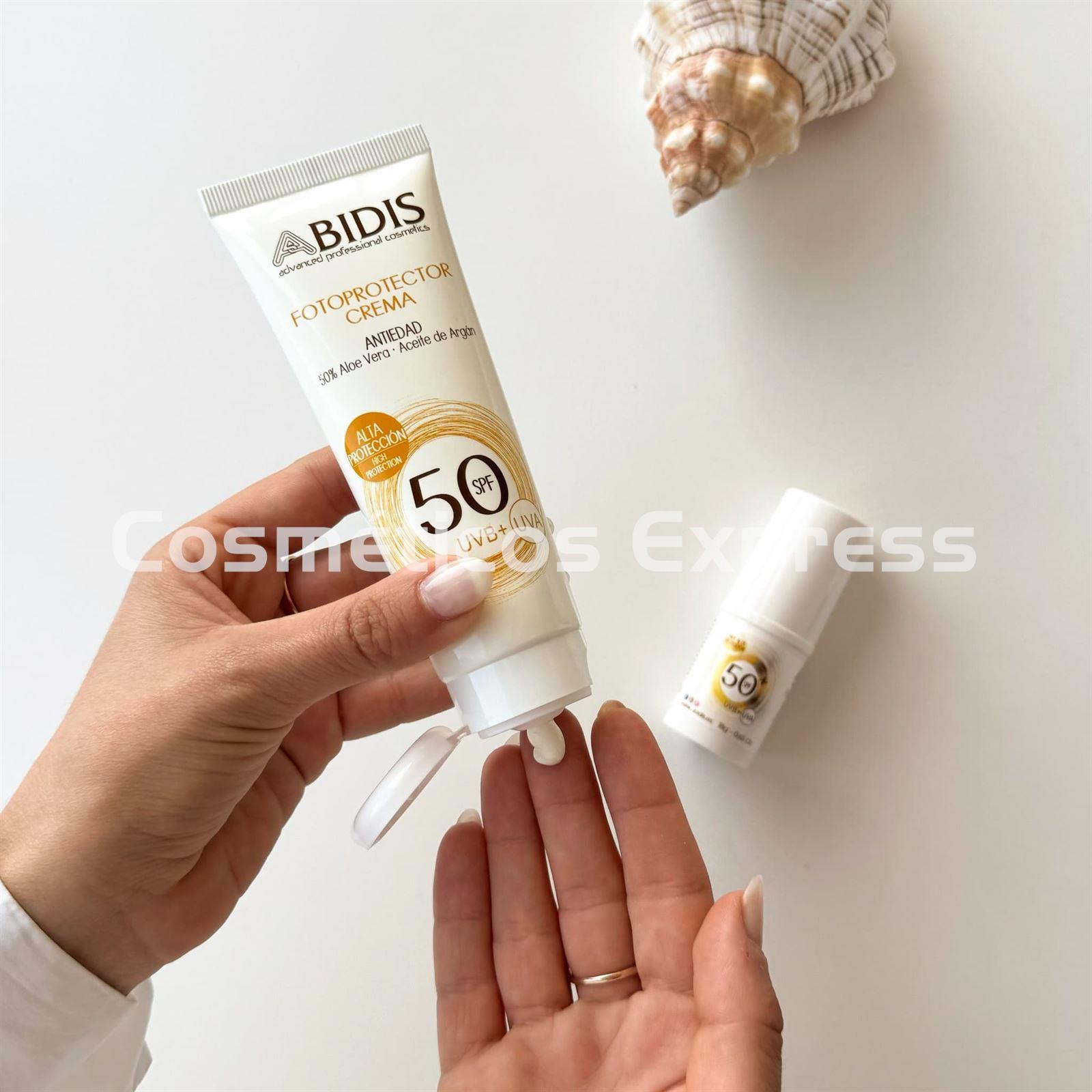 Abidis Crema Fotoprotectora Antiedad SPF 50+ Sun Protect - Imagen 6
