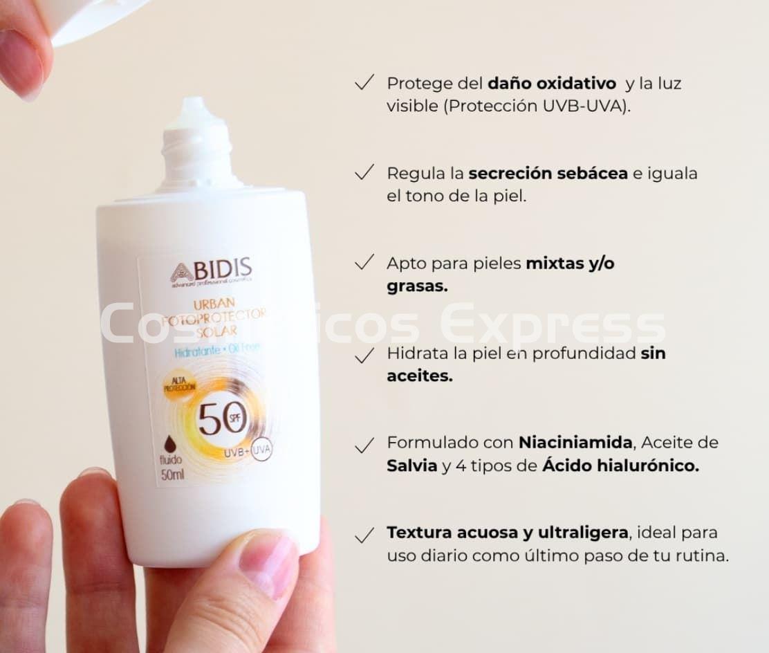 Abidis Urban Fotoprotector Solar SPF 50 - Imagen 2