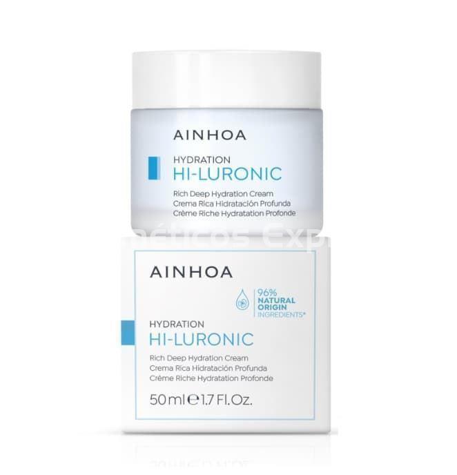 Ainhoa Cosmetics Crema Rich Hidratación Profunda Hi-Luronic - Imagen 1