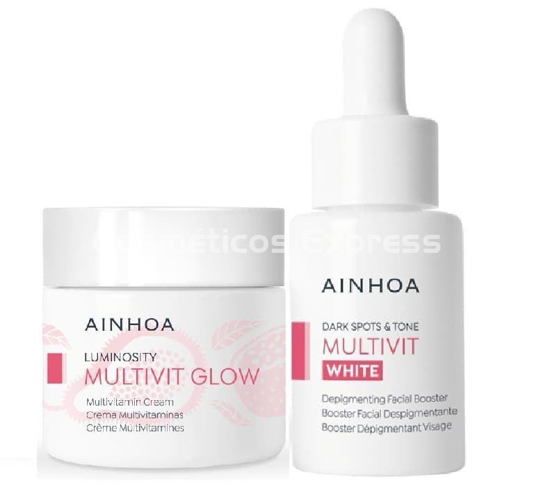 Ainhoa Cosmetics Pack Crema Multivit Glow y Booster Multivit White - Imagen 1