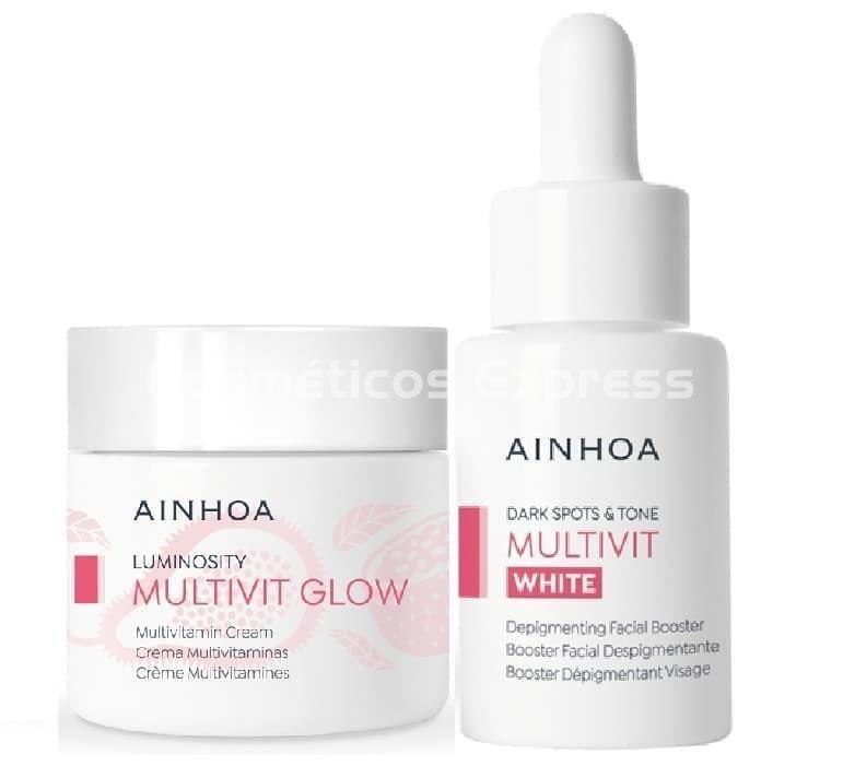Ainhoa Cosmetics Pack Crema Multivit Glow y Booster Multivit White - Imagen 1
