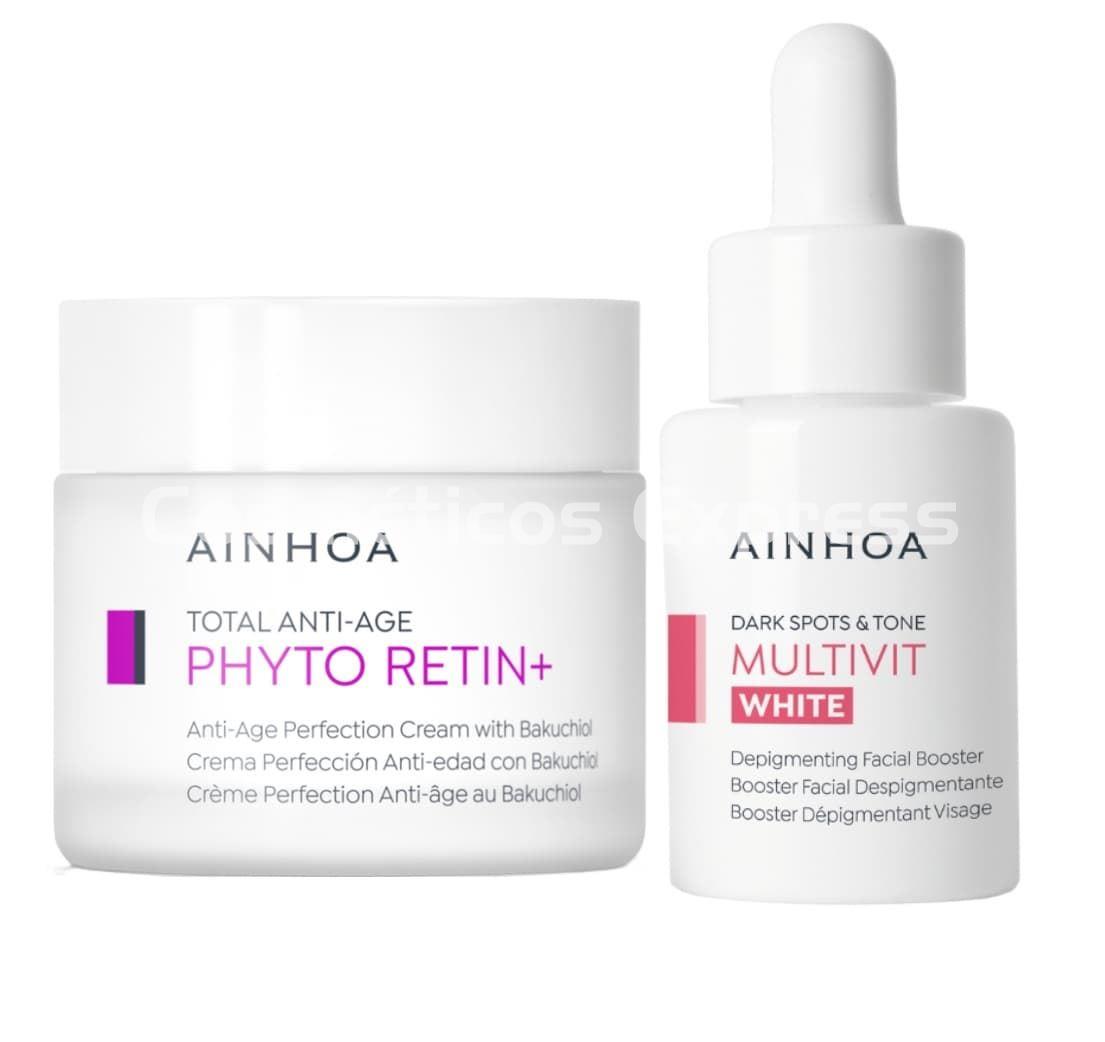 Ainhoa Cosmetics Pack Crema Phyto Retin+ y Booster Multivit White - Imagen 1