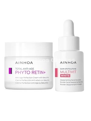 Ainhoa Cosmetics Pack Crema Phyto Retin+ y Booster Multivit White - Imagen 1