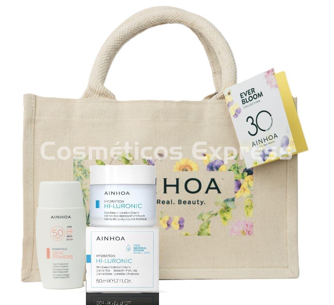 Ainhoa Cosmetics Pack Crema Rich Hi-Luronic y Emulsión SPF 50 - Imagen 1