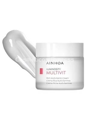 Ainhoa Cosmetics Pack Crema Rich Multivit Glow y Solar SPF 50 - Imagen 2