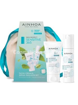 Ainhoa Cosmetics Pack Crema y Sérum SENSITIVE 365 - Imagen 1