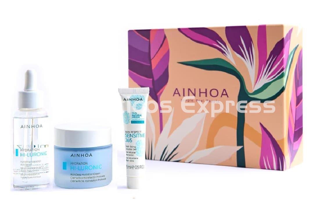 Ainhoa Cosmetics Pack Hi-Luronic Crema Rica y Sérum + Regalo Extra Sensitive - Imagen 1