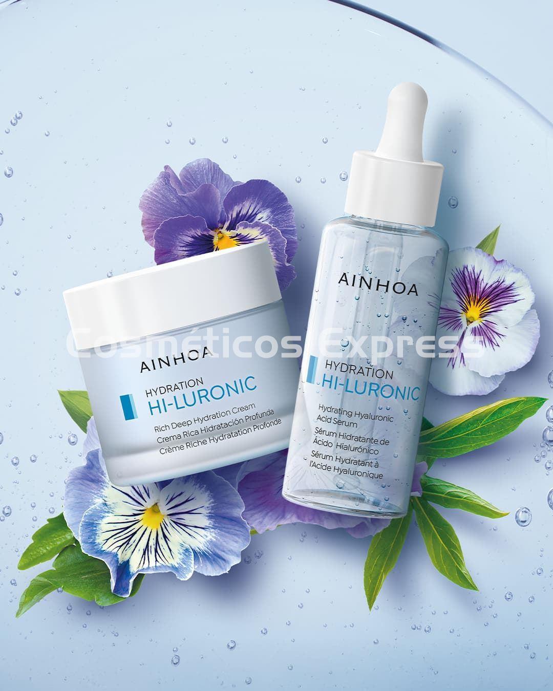 Ainhoa Cosmetics Pack Hi-Luronic Crema Rica y Sérum + Regalo Extra Sensitive - Imagen 2