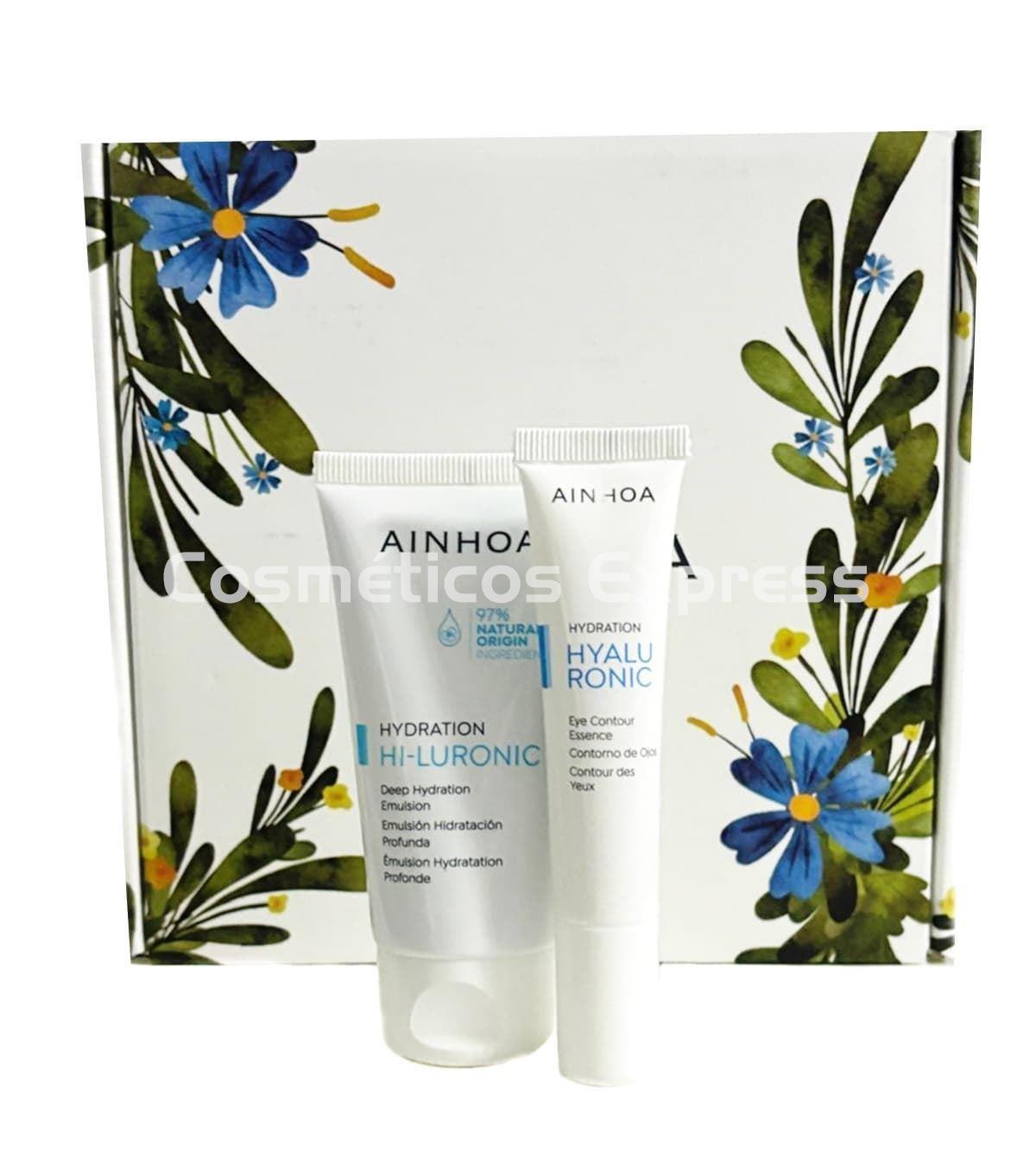 Ainhoa Cosmetics Pack Hidratante Emulsión y Contorno de Ojos Hi-Luronic - Imagen 1