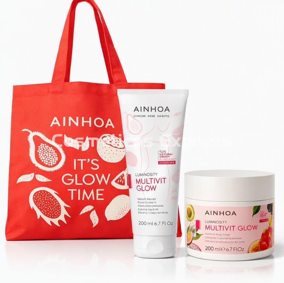 Ainhoa Cosmetics Pack Multivit Glow Corporal Exfoliante y Crema Luminosity - Imagen 1