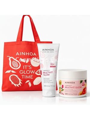Ainhoa Cosmetics Pack Multivit Glow Corporal Exfoliante y Crema Luminosity - Imagen 1