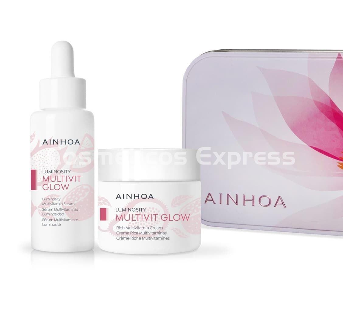 Ainhoa Cosmetics Pack Multivit Glow Crema Rich y Sérum (Piel Seca) - Imagen 1