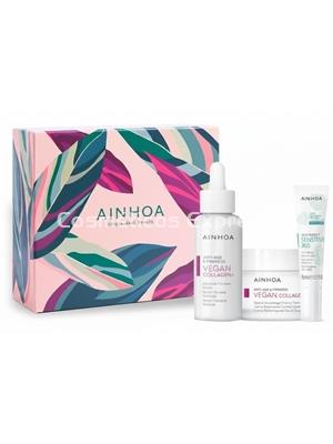 Ainhoa Cosmetics Pack Vegan Collagen+ Crema Cuello & Escote y Sérum - Imagen 1