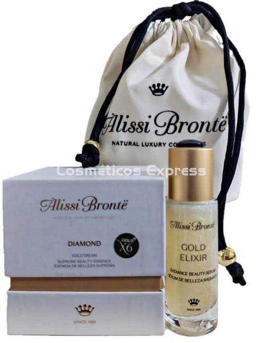 Alissi Bronte Pack Crema Diamond Gold y Elixir Gold con Exosomas - Imagen 1