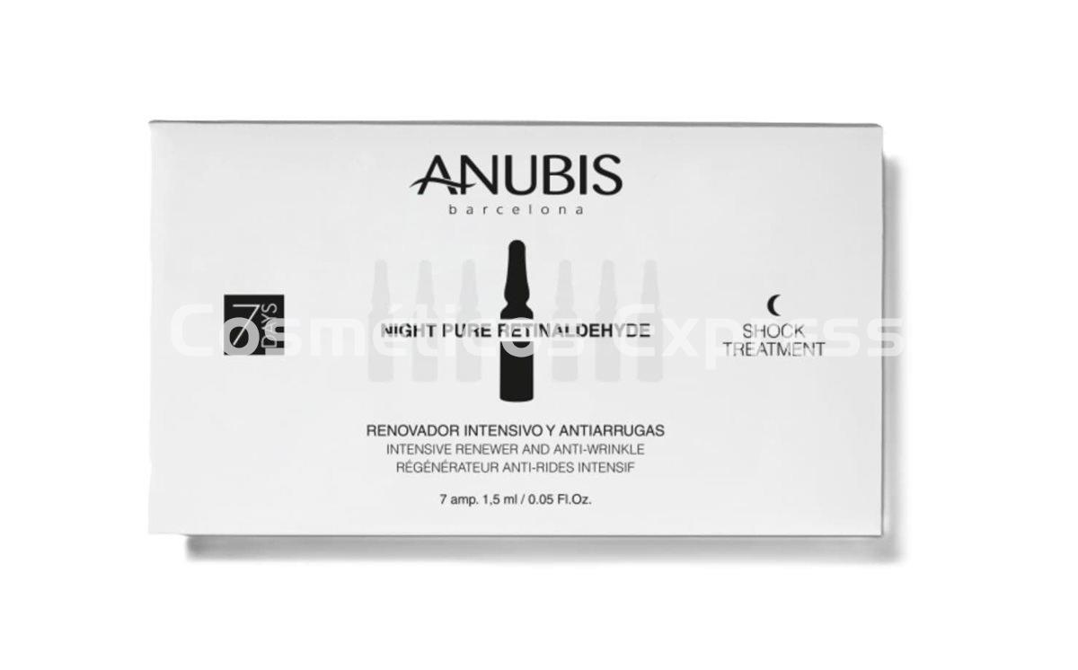 Anubis Cosmetics Ampollas Antiarrugas Night Pure Retinaldhyde 7 Days Shock - Imagen 1
