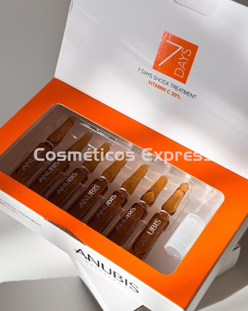 Anubis Cosmetics Ampollas Antioxidantes Vitamina C 20% 7 Days Shock - Imagen 2