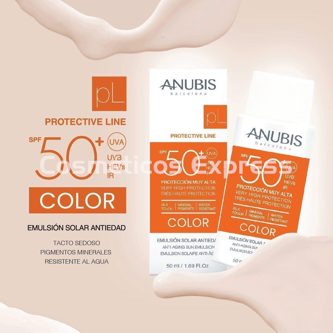 Anubis Cosmetics Protector Solar COLOR Antiedad SPF 50+ Protective Line - Imagen 2