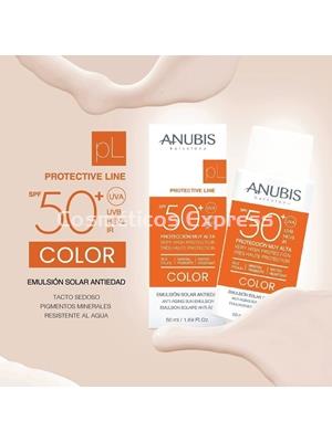 Anubis Cosmetics Protector Solar COLOR Antiedad SPF 50+ Protective Line - Imagen 2
