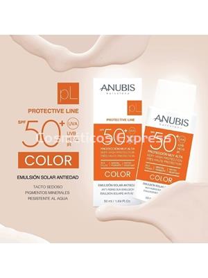 Anubis Cosmetics Protector Solar con COLOR Antiedad SPF 50+ Protective Line - Imagen 2