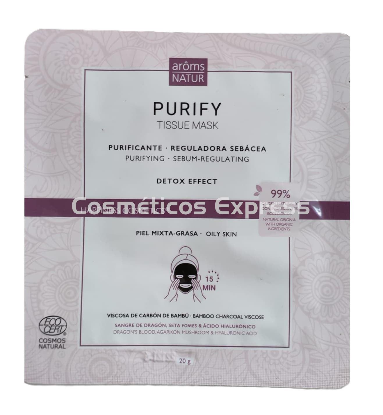 Arôms Natur Tissue Mask Purify 4 Unidades - Imagen 1