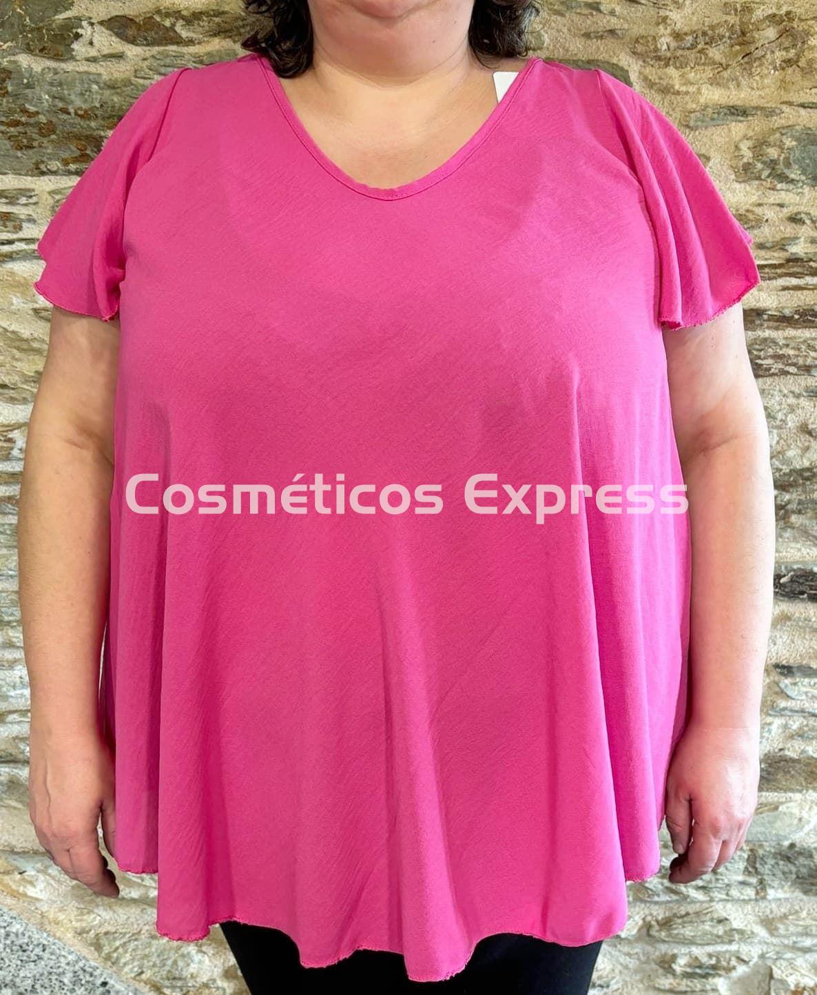 Blusa Manga Corta Fucsia - Imagen 2