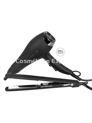 Corioliss Pack Plancha C3 Black Chrome + Secador Flow DC - Imagen 1