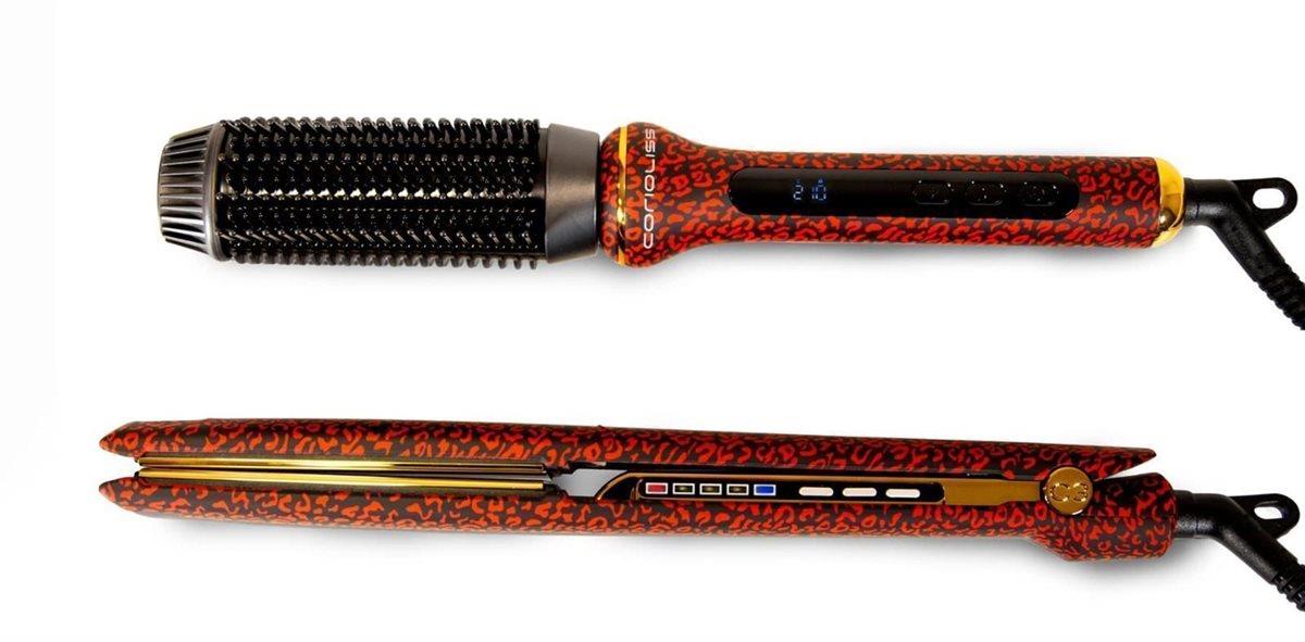 Corioliss Pack Plancha C3 y Hot Brush Red Leopard - Imagen 1