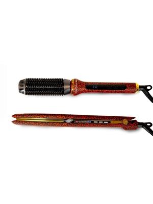 Corioliss Pack Plancha C3 y Hot Brush Red Leopard - Imagen 1