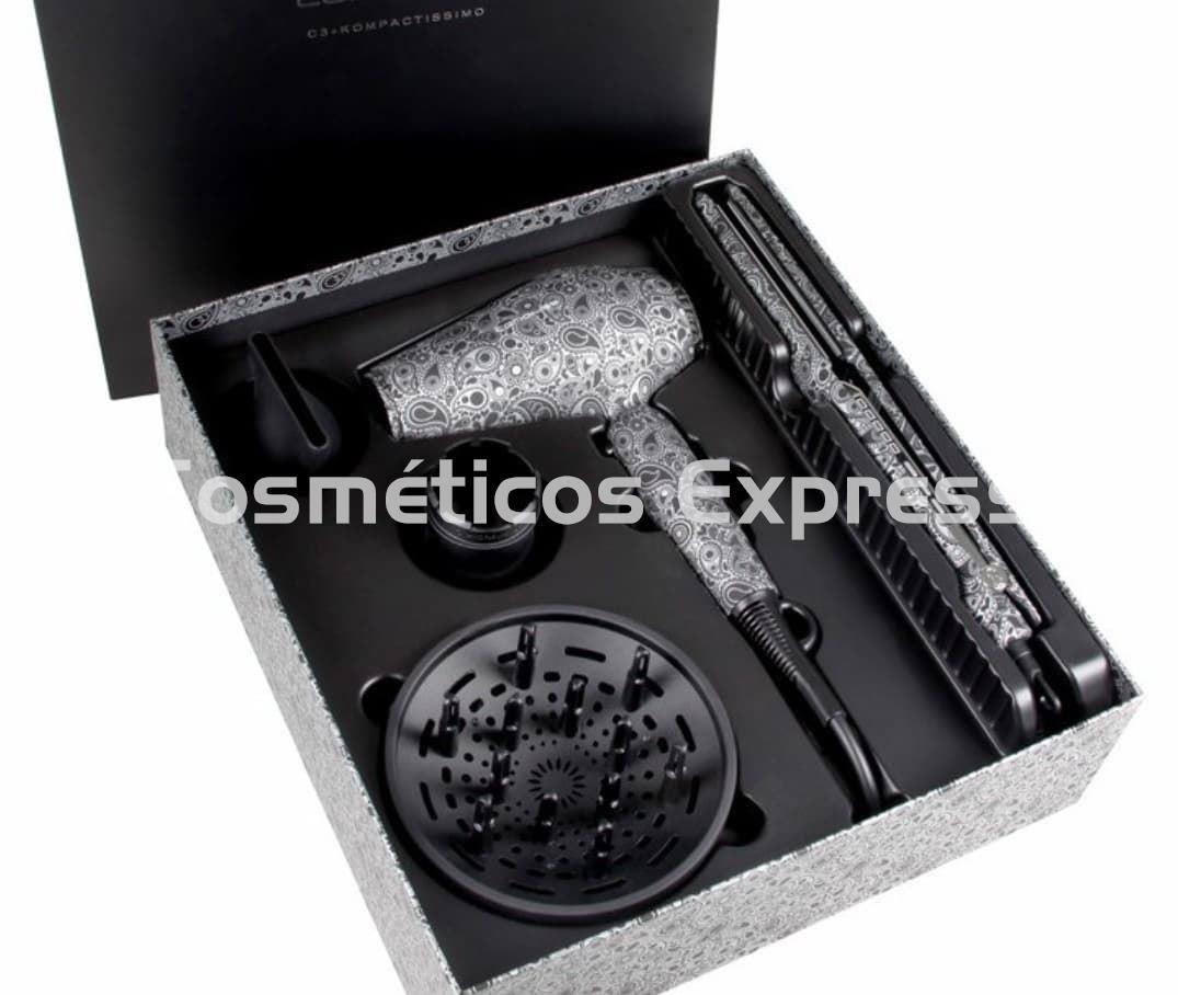 Corioliss Pack Plancha C3 y Secador Kompactissimo SILVER PAISLEY - Imagen 1