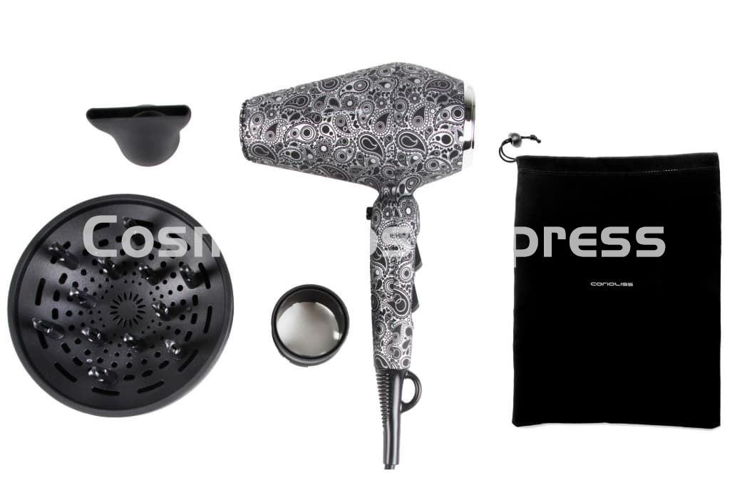 Corioliss Pack Plancha C3 y Secador Kompactissimo SILVER PAISLEY - Imagen 2