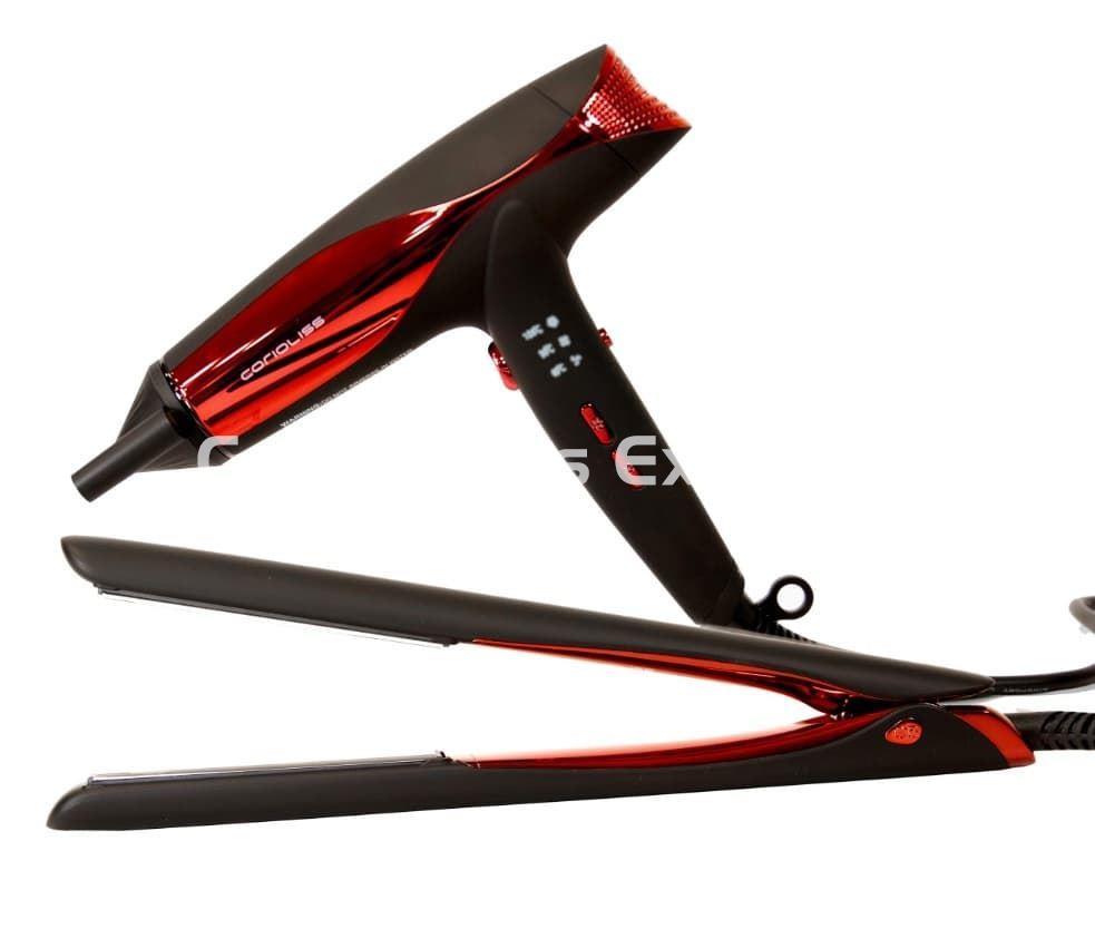 Corioliss Pack Plancha C5 + Secador WIND BLACK RED - Imagen 1