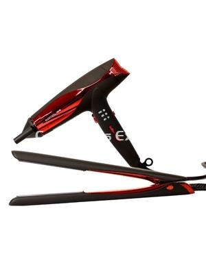 Corioliss Pack Plancha C5 + Secador WIND BLACK RED - Imagen 1