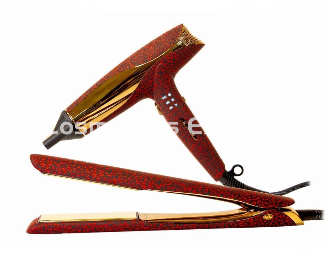 Corioliss Pack Plancha C5 + Secador WIND RED LEOPARD - Imagen 1