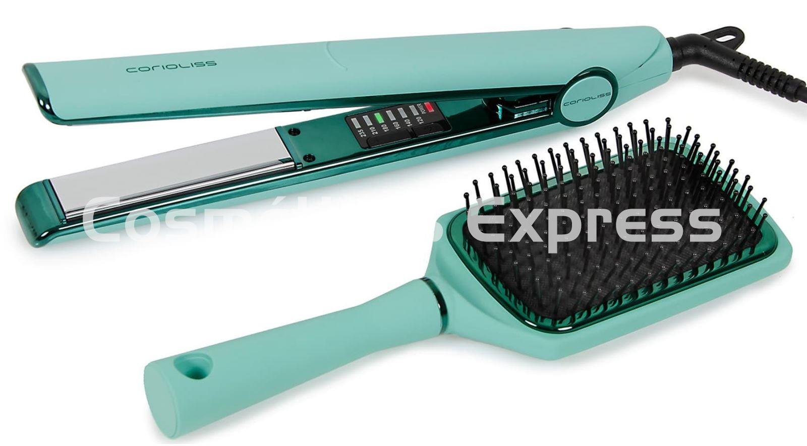Corioliss Plancha C1 MINT GREEN y  Cepillo Paddle Brush - Imagen 1