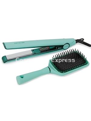 Corioliss Plancha C1 MINT GREEN y  Cepillo Paddle Brush - Imagen 1