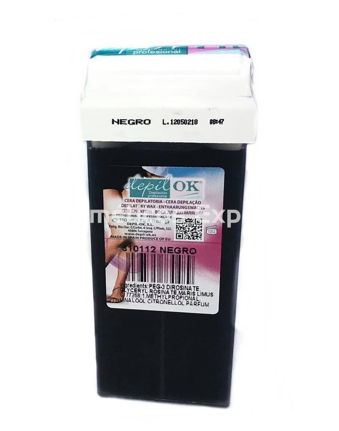 Depil Ok Cera Roll-on Negra con Sedimentos Marinos - Imagen 1