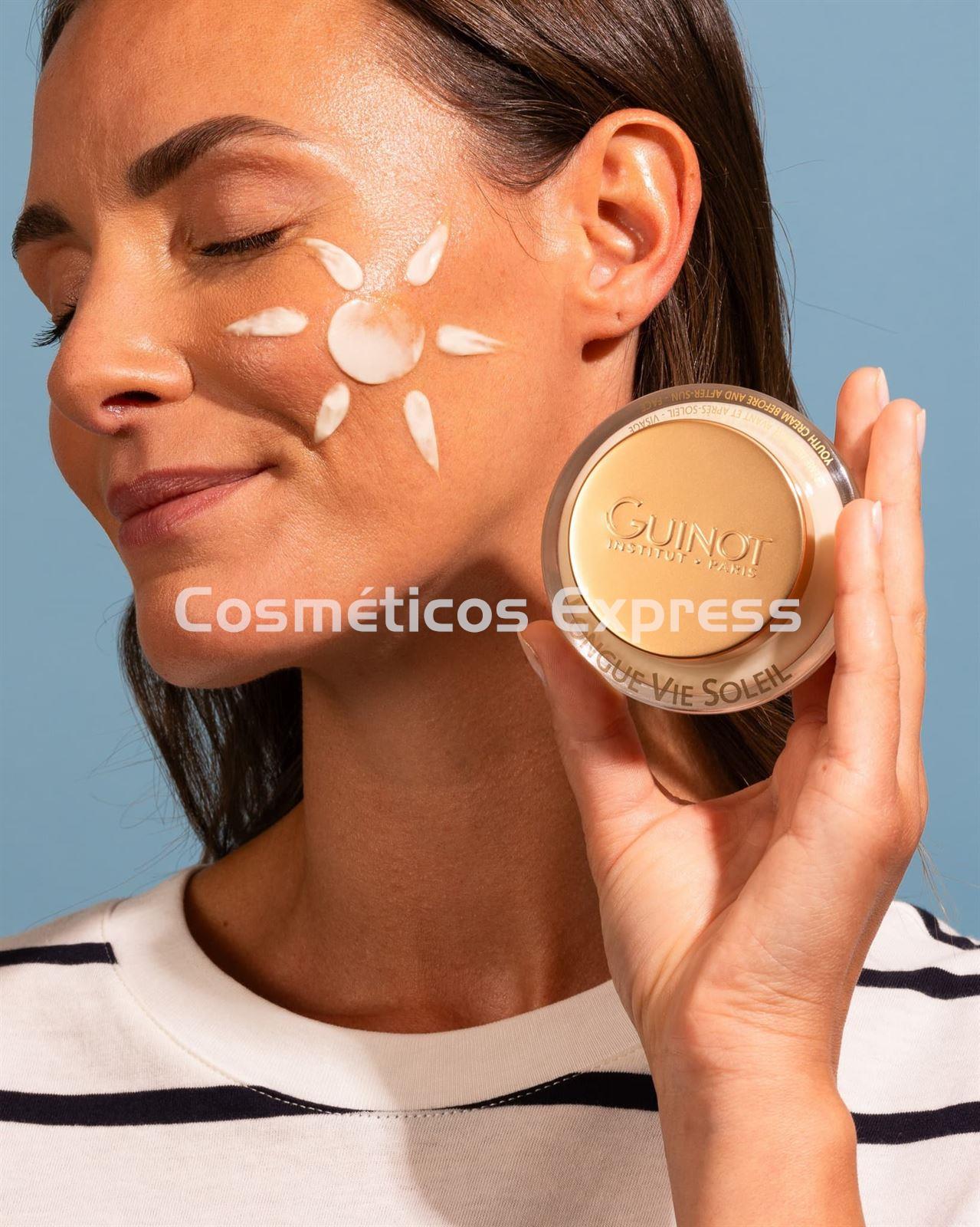 Guinot Crema Longue Vie Soleil Antiedad Antes & Despúes del Sol - Imagen 2
