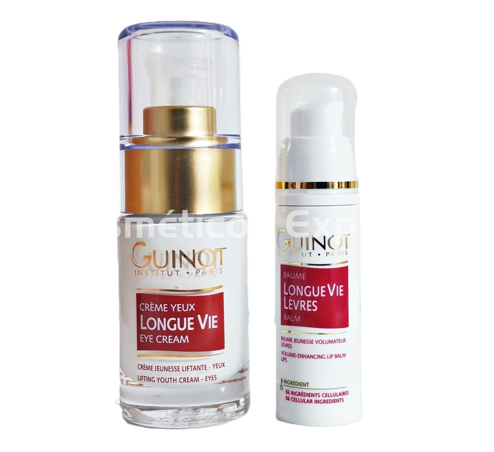 Guinot Pack Crema Contorno de Ojos Longue Vie y Bálsamo Labial - Imagen 1