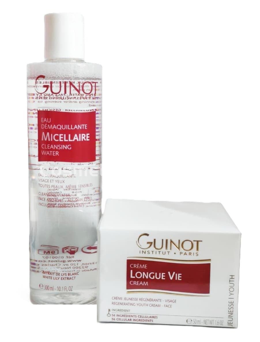 Guinot Pack Crema Longue Vie y Agua Desmaquillante Micellaire - Imagen 1