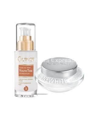 Guinot Pack Crème Jour NEWHITE FPS 30 y Fond de Teint Youth Time n°3 - Imagen 1