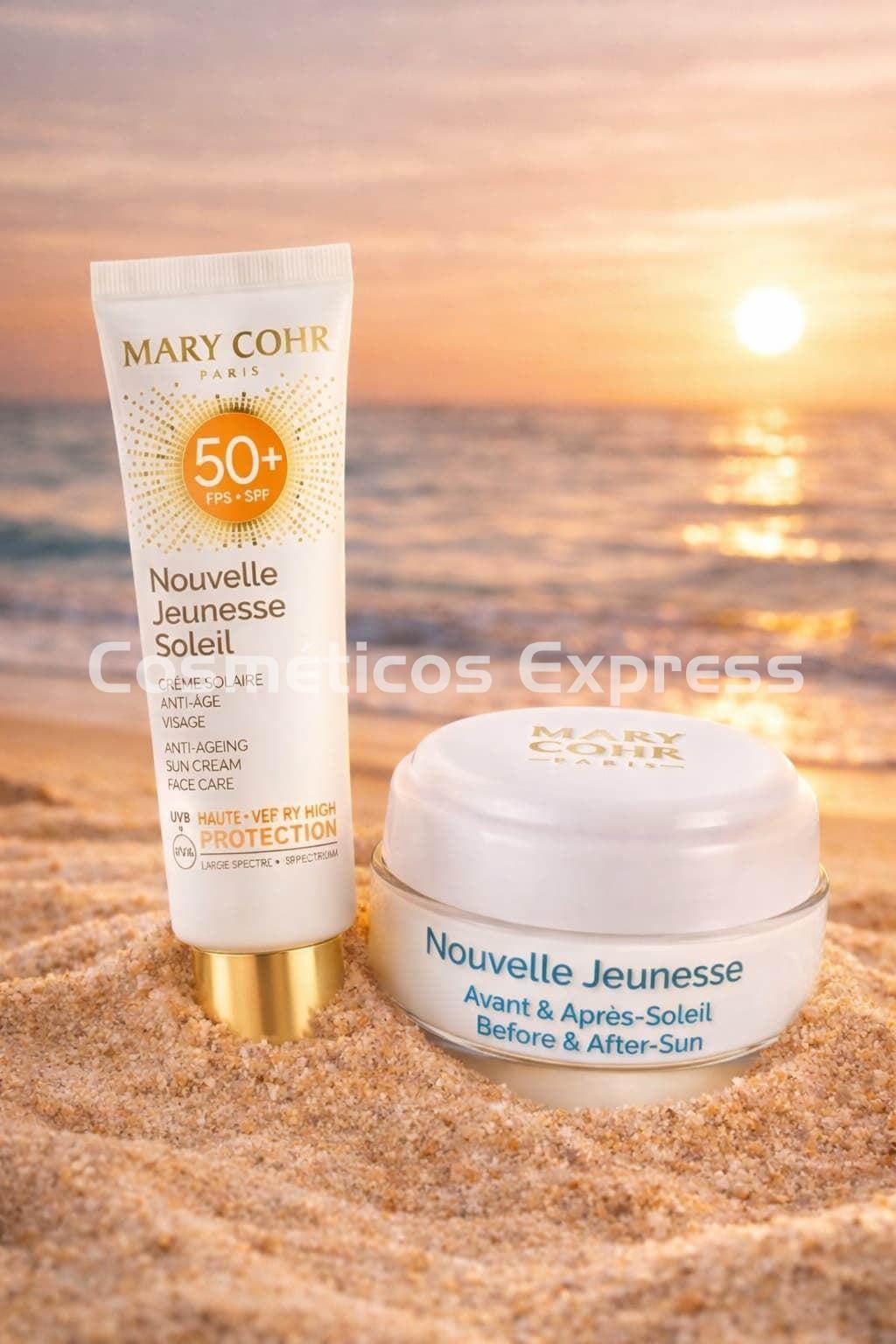 Mary Cohr Pack Solar Facial Antiedad Nouvelle Jeunesse SPF 50+ y After Sun - Imagen 1