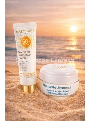 Mary Cohr Pack Solar Facial Antiedad Nouvelle Jeunesse SPF 50+ y After Sun - Imagen 1