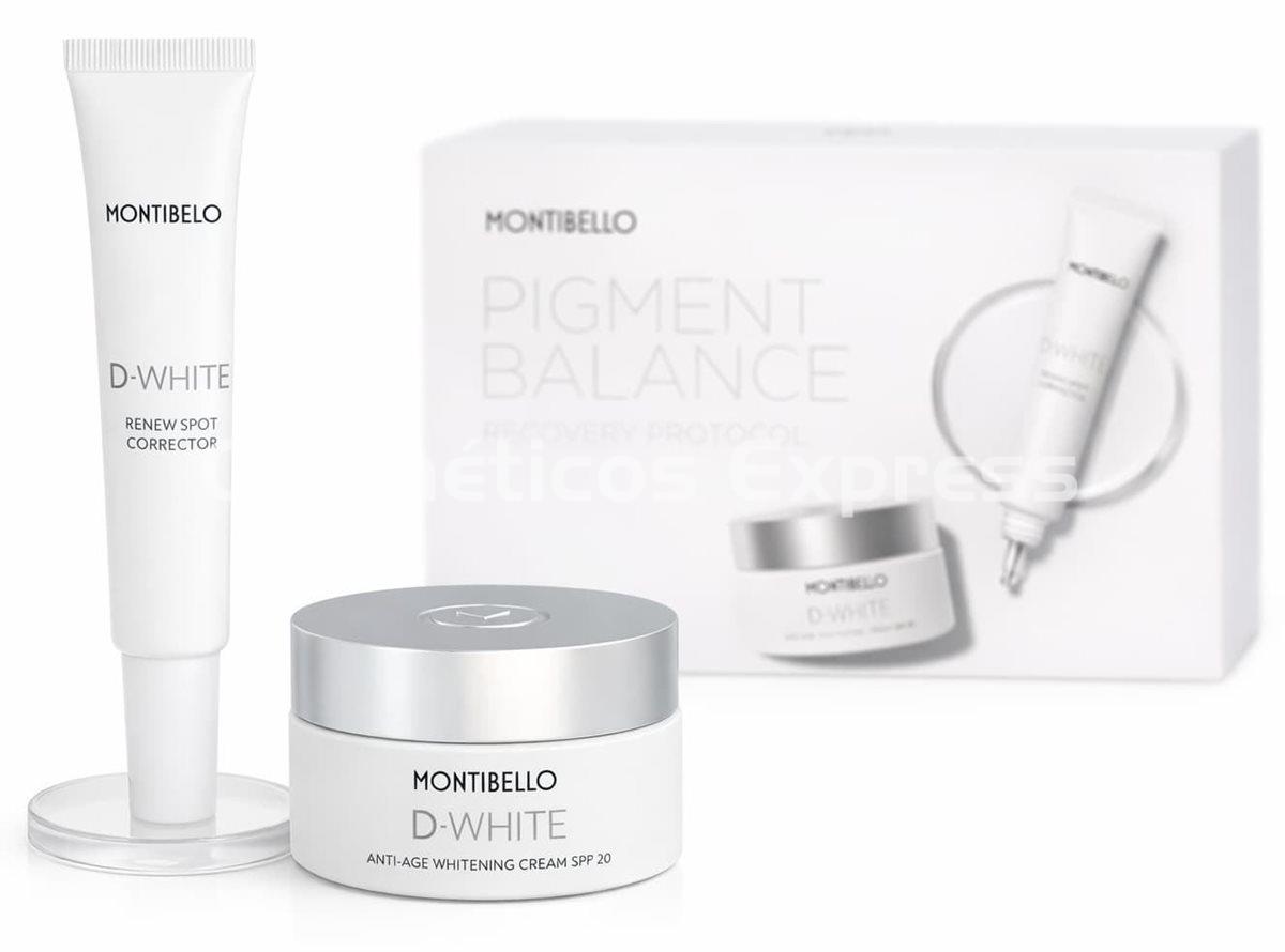 Montibello Pack Despigmentante Crema D-White SPF 20 y Renew Spot - Imagen 1