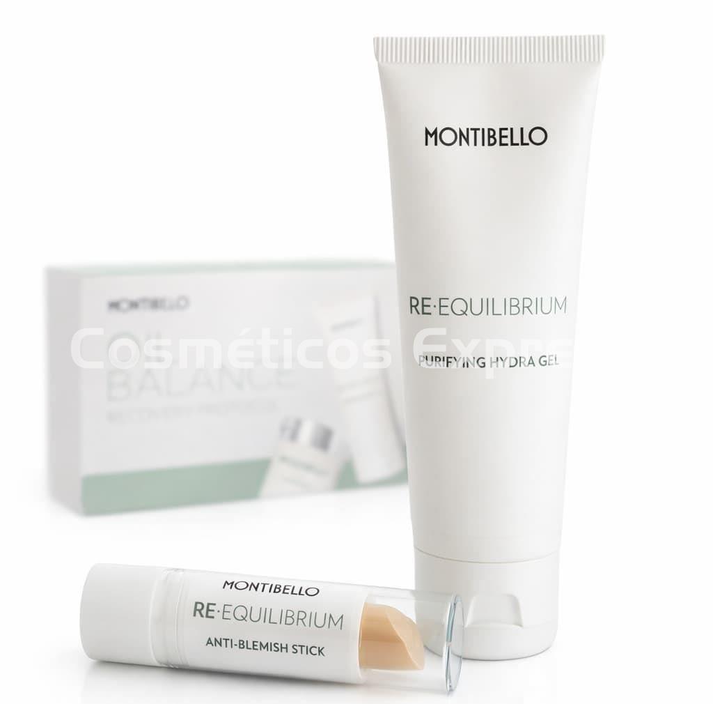 Montibello Pack Oil Balance Purifying Hydra Gel y Stick Re-Equilibrium - Imagen 1
