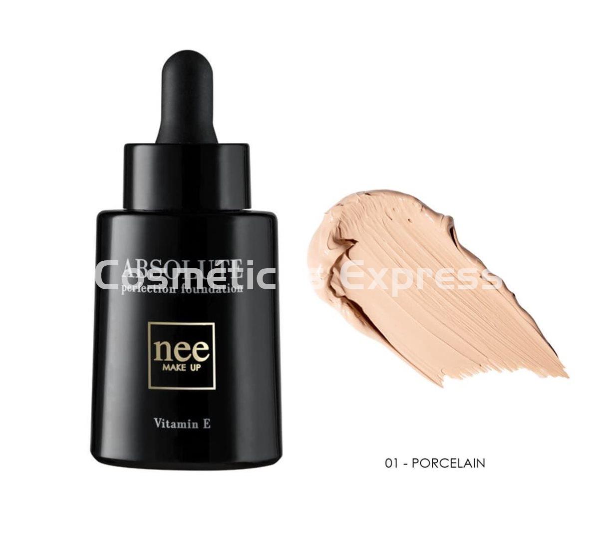 Nee Make Up Milano Base Líquida Absolute 01 PORCELAIN - Imagen 1
