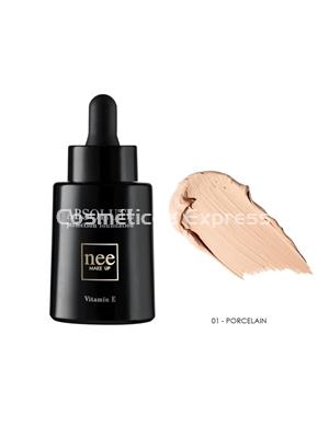 Nee Make Up Milano Base Líquida Absolute 01 PORCELAIN - Imagen 1